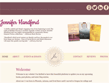 Tablet Screenshot of jenniferhandford.com